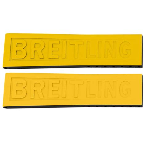 breitling twin pro 291s|Breitling TwinPro 24mm Yellow Rubber OEM Watch Strap 242S.